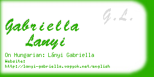 gabriella lanyi business card